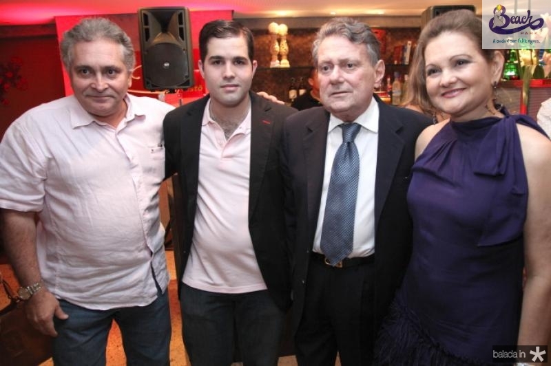 Luiz Pontes, Felipe Rocha, Airton Queiroz e Lenise Rocha