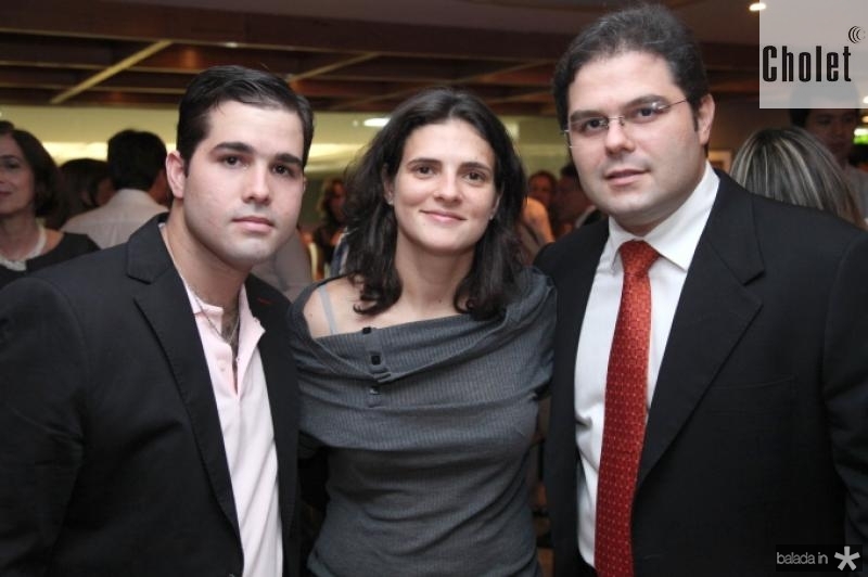 Felipe Rocha, Joana Jereissati e Edson Queiroz Neto