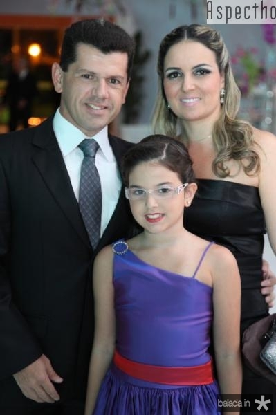 Erick, Raquel e Beatrice Vasconcelos