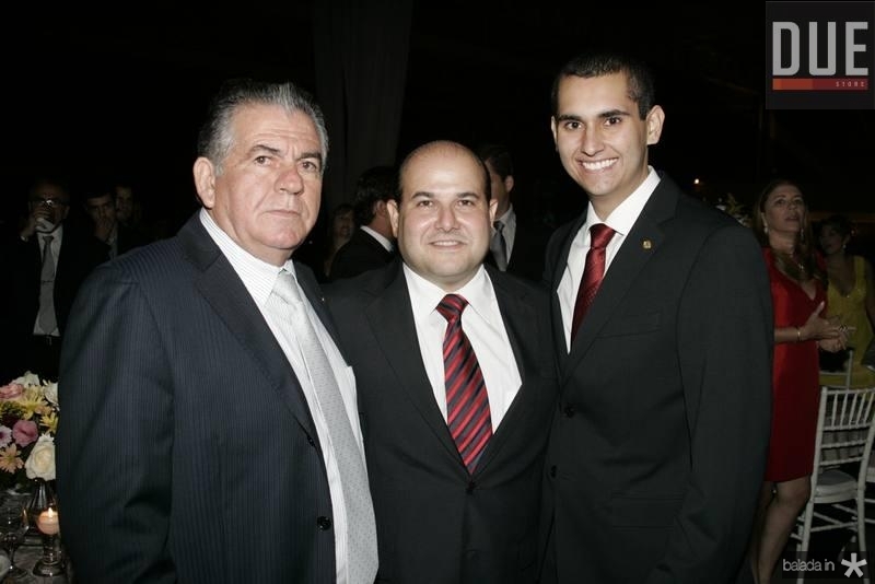 Rogerio Aguiar, Roberto Claudio e Domingos Neto