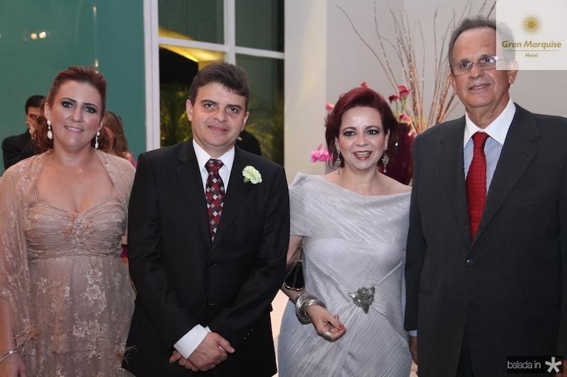 Meire Helena e Aecio Dias, Jaqueline e Paulo Fiuza