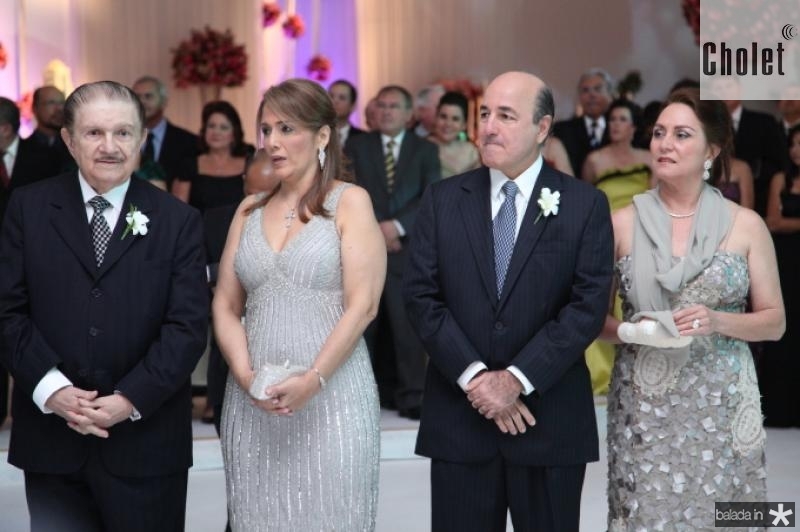 Mauro e Marisa Benevides, Silvio e Paula Frota