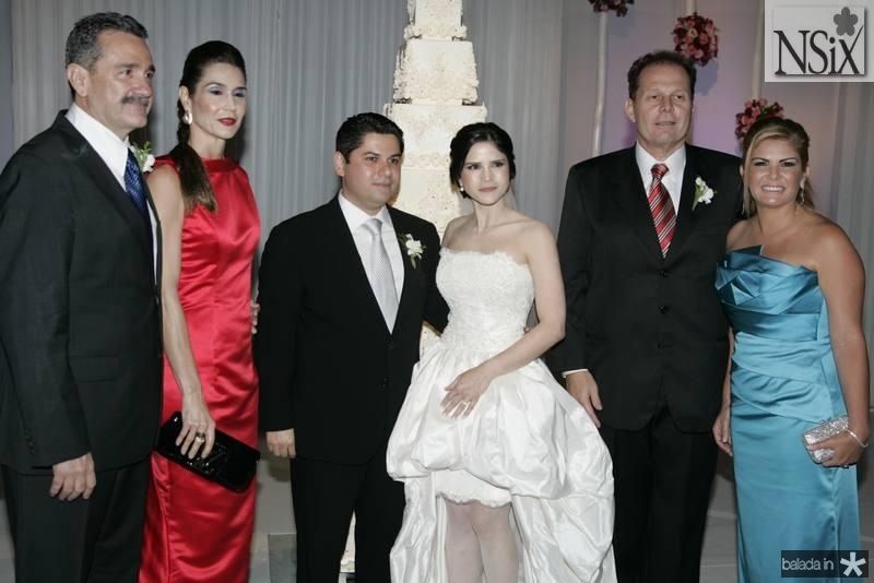 Os Noivos com Bismarck e Glaucia Maia, Julinho e Cristiane Lima