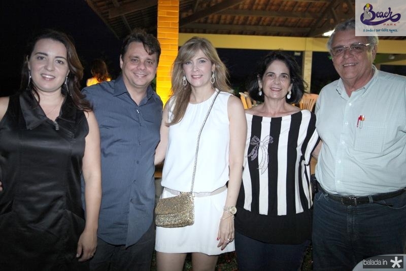 Fabiana Stolf, Ricardo e Angela Teixeira, Cecilia e Mauricio Targino