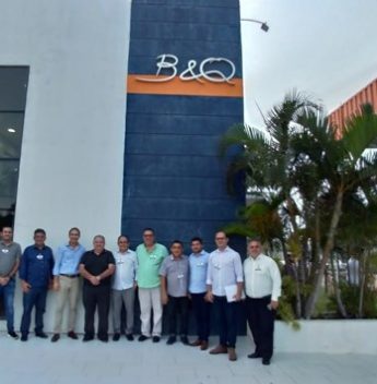 Empresários visitam o projeto elétrico do Guaiúba Chemical Park Empresários visitam o projeto elétrico do Guaiúba Chemical Park