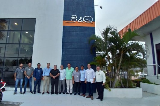 Empresários visitam o projeto elétrico do Guaiúba Chemical Park Empresários visitam o projeto elétrico do Guaiúba Chemical Park
