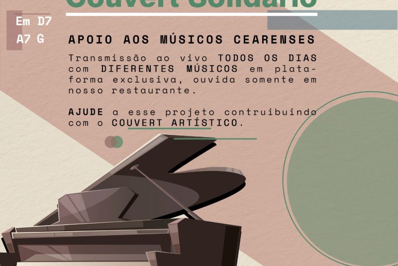 Santa Grelha faz couvert solidário em apoio aos artistas cearenses Santa Grelha faz couvert solidário em apoio aos artistas cearenses