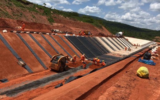 Marquise retoma as obras do lote 3 do Cinturão das Águas, na região do Cariri Marquise retoma as obras do lote 3 do Cinturão das Águas, na região do Cariri
