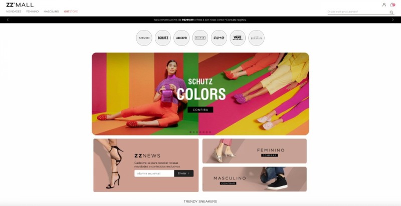 Shopping Virtual Grupo Arezzoco Lanca E Commerce Digital 9fbe