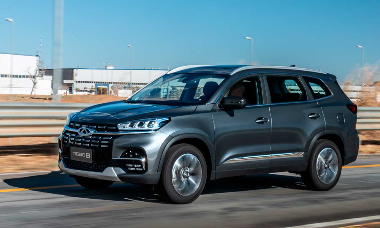 Caoa Chery aposta alto no Novo Tiggo 8 e ele está à venda em sua autorizada cearense Caoa Chery aposta alto no Novo Tiggo 8 e ele está à venda em sua autorizada cearense