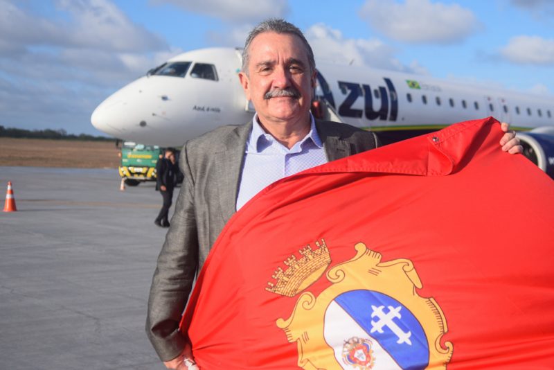 Voo inaugural - Prefeito Bismarck Maia inaugura a rota São Paulo – Aracati
