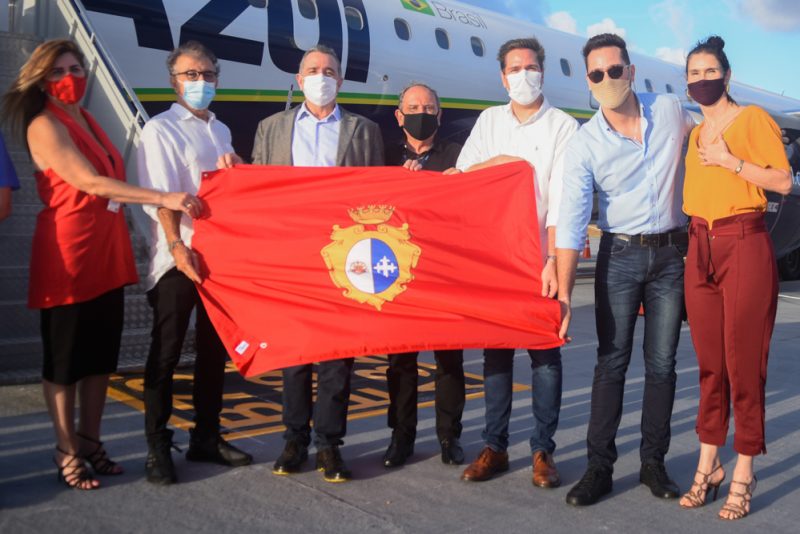 Voo inaugural - Prefeito Bismarck Maia inaugura a rota São Paulo – Aracati