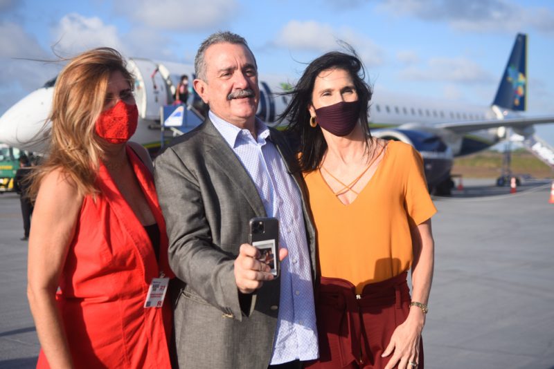 Voo inaugural - Prefeito Bismarck Maia inaugura a rota São Paulo – Aracati