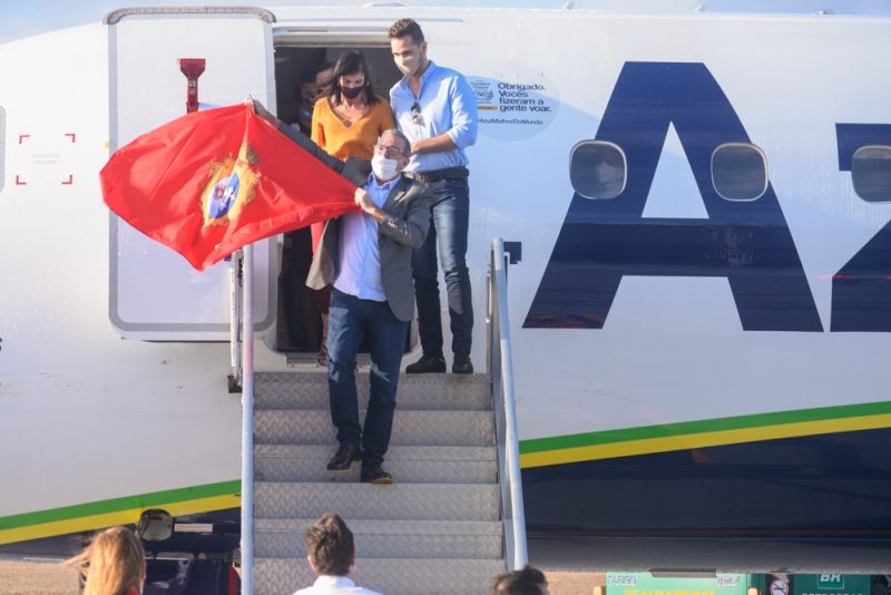 Voo inaugural - Prefeito Bismarck Maia inaugura a rota São Paulo – Aracati