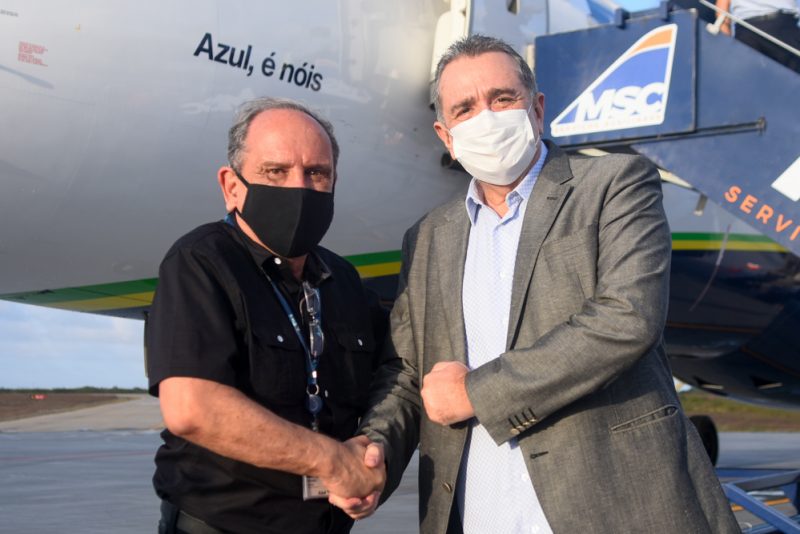Voo inaugural - Prefeito Bismarck Maia inaugura a rota São Paulo – Aracati