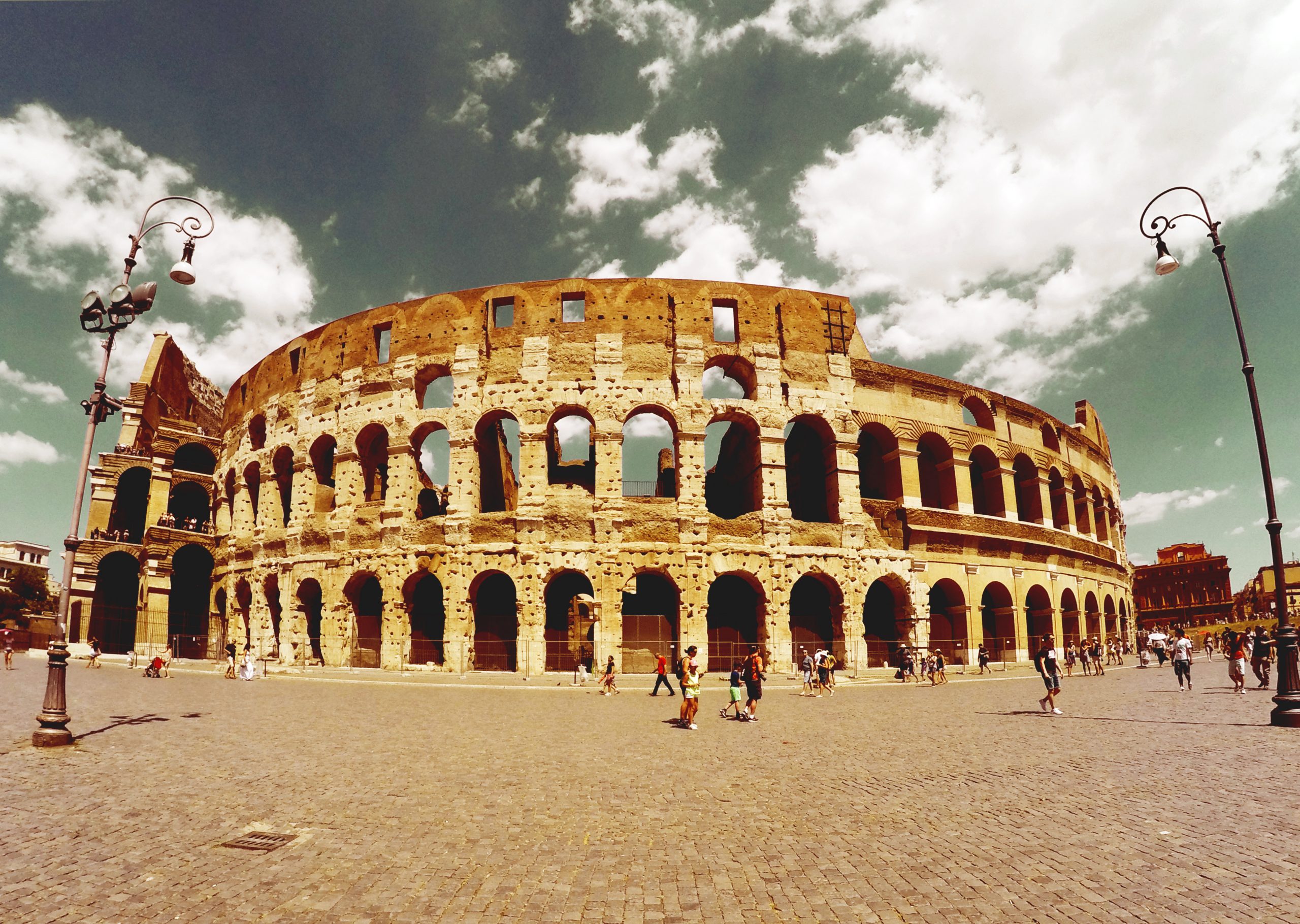 Roman Coliseum Seen From Afar Scaled